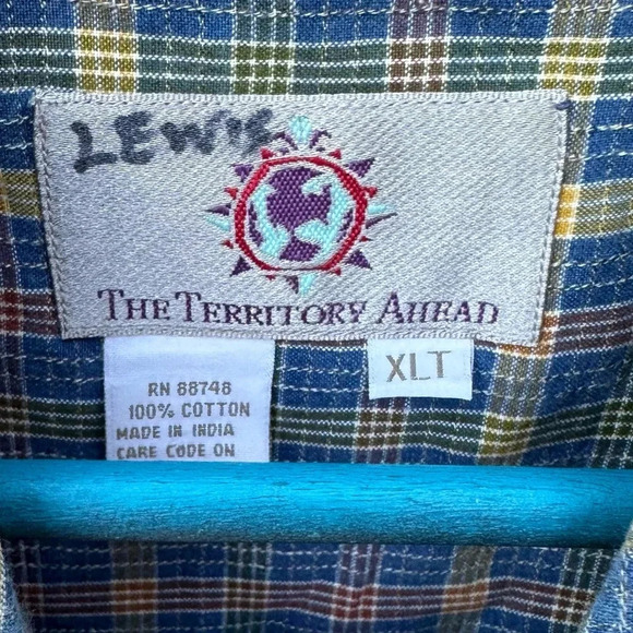 The Territory Ahead men's XLT plaid button down shirt - Picture 3 of 3